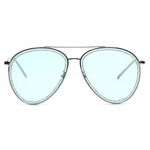Blue Glitter Aviator Sunglasses