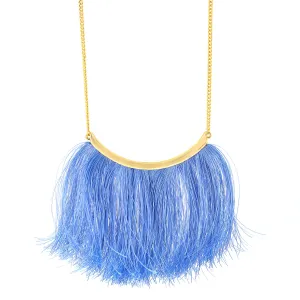BLUE TASSEL  NECKLACES #HNN84967GDSN (LC22)