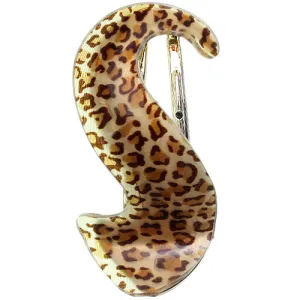 Brown Spotted Hair Clip