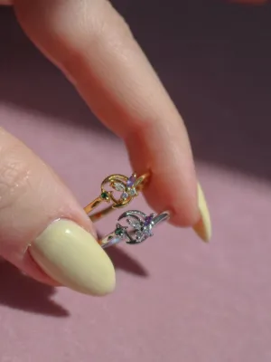 Butterfly Moon Ring