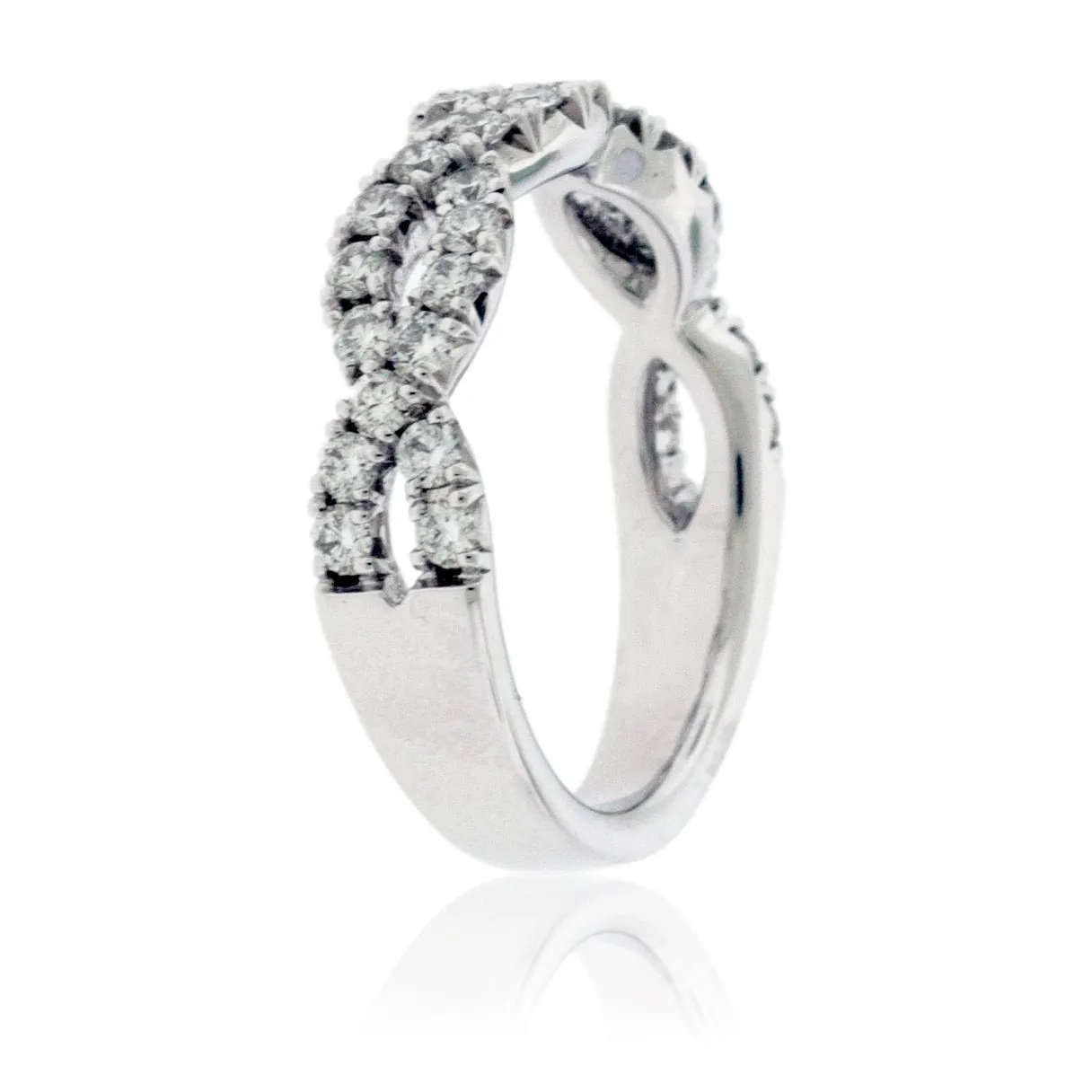 Bypassing .75 Carat Diamond Infinity Ring