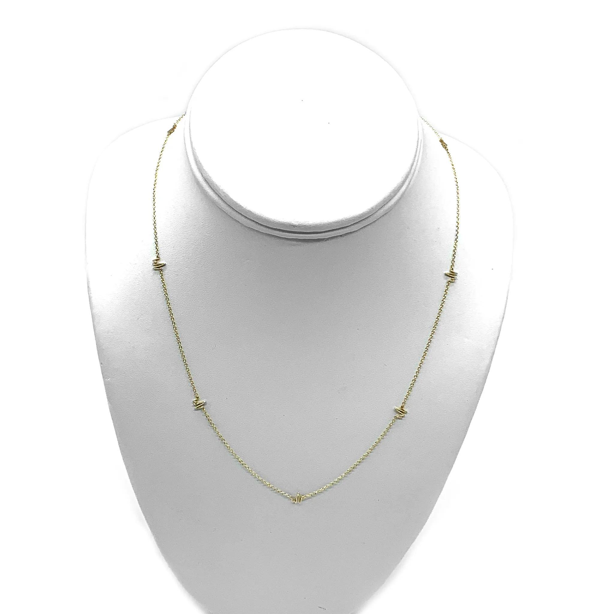 CA 18k Love Human and/or Pet Life Heart Beat Necklace I8 Karat Gold