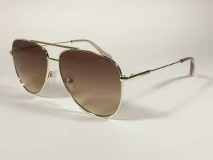 Calvin Klein Aviator Pilot Sunglasses CK19133S 716 Gold Frame Brown Gradient Lens