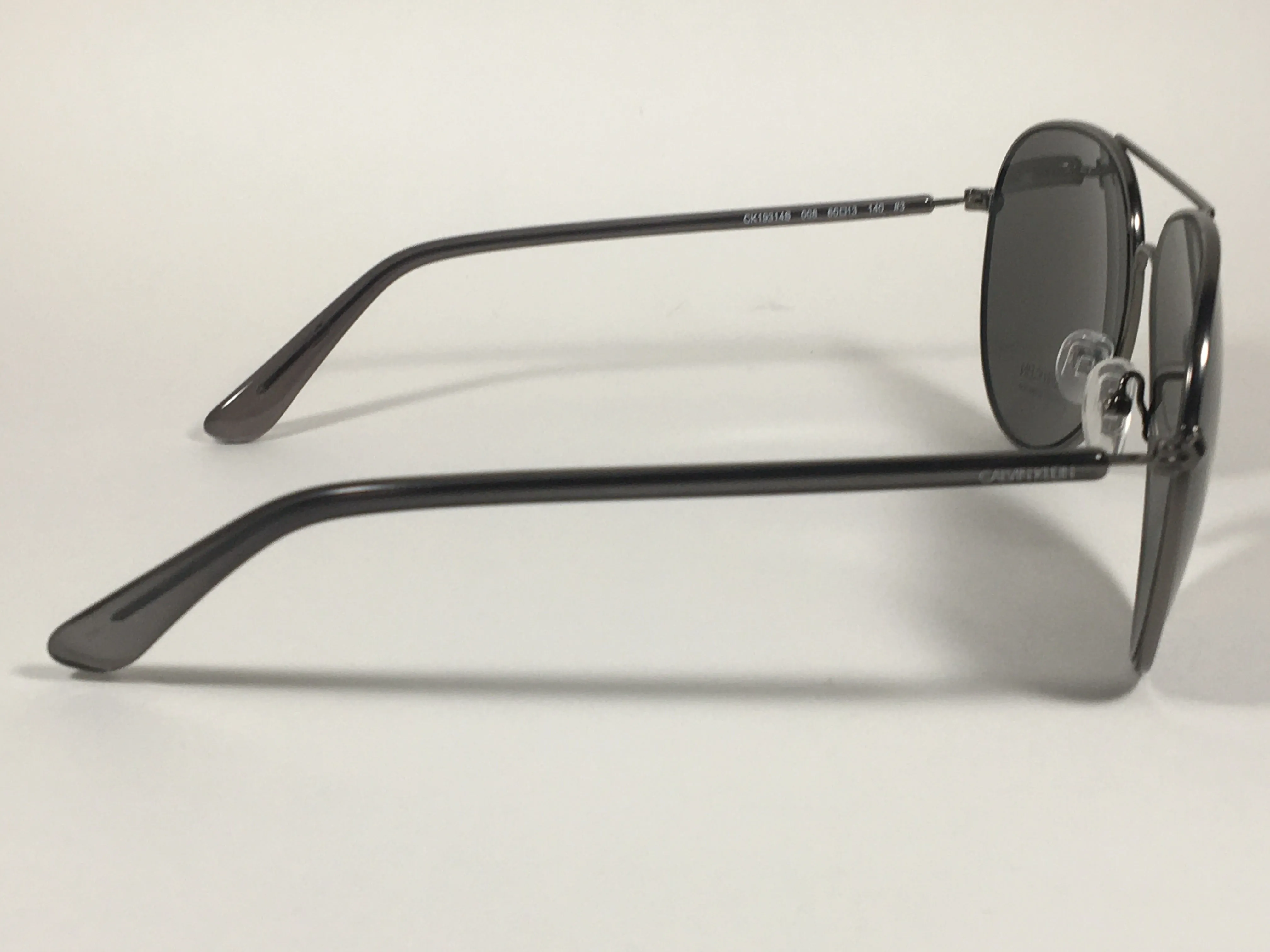 Calvin Klein Aviator Pilot Sunglasses CK19314S 008 Gunmetal Gray Green Lens