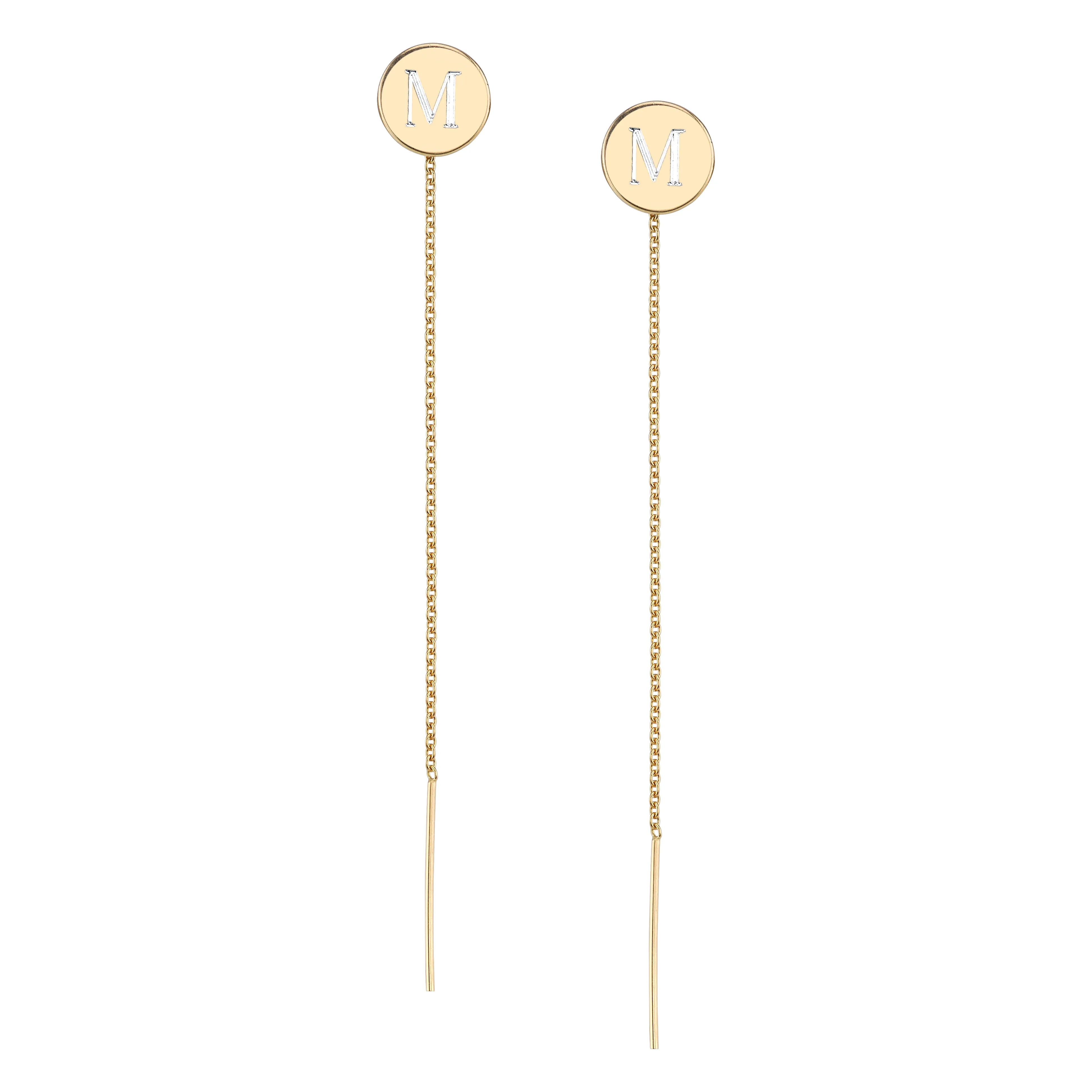 CARA ENGRAVED KARLA THREADED EARRINGS