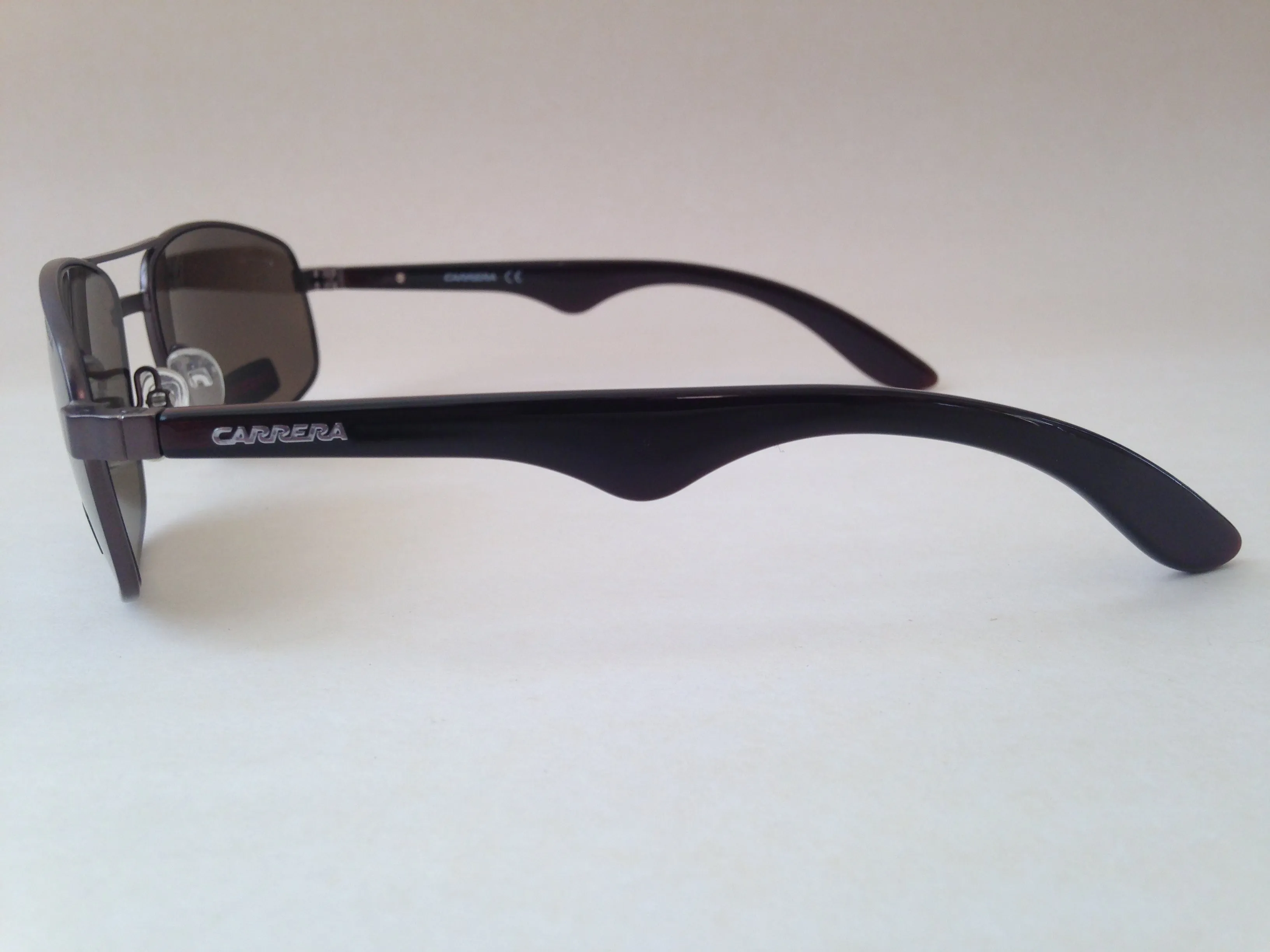 Carrera 6007/S Polarized Rectangle Sunglasses Wide Pilot Bronze / Gunmetal Brown