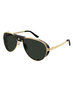 CARTIER | Santos de Cartier Man Sunglasses | Black & Gold
