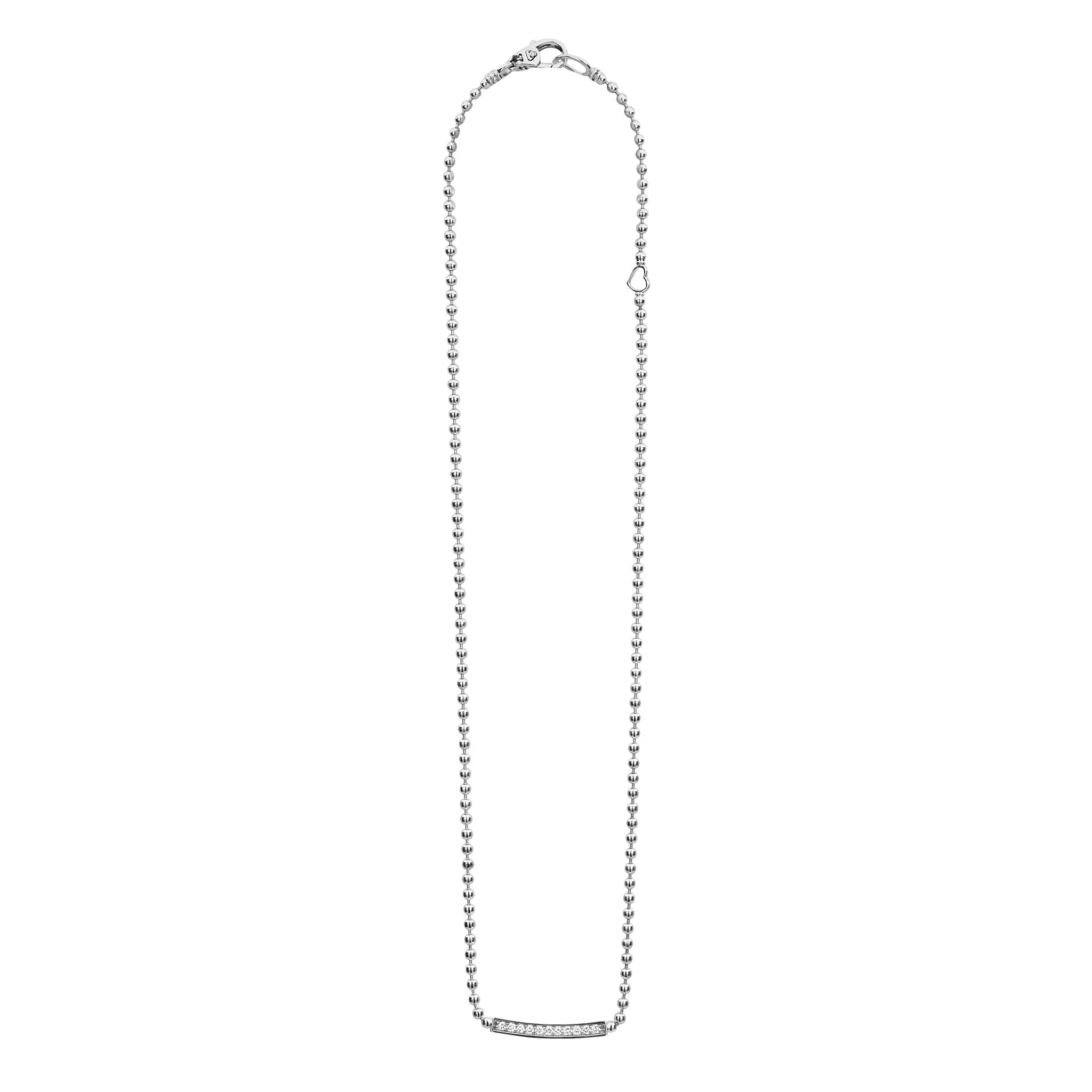 Caviar Spark Small Station Diamond Beaded Necklace