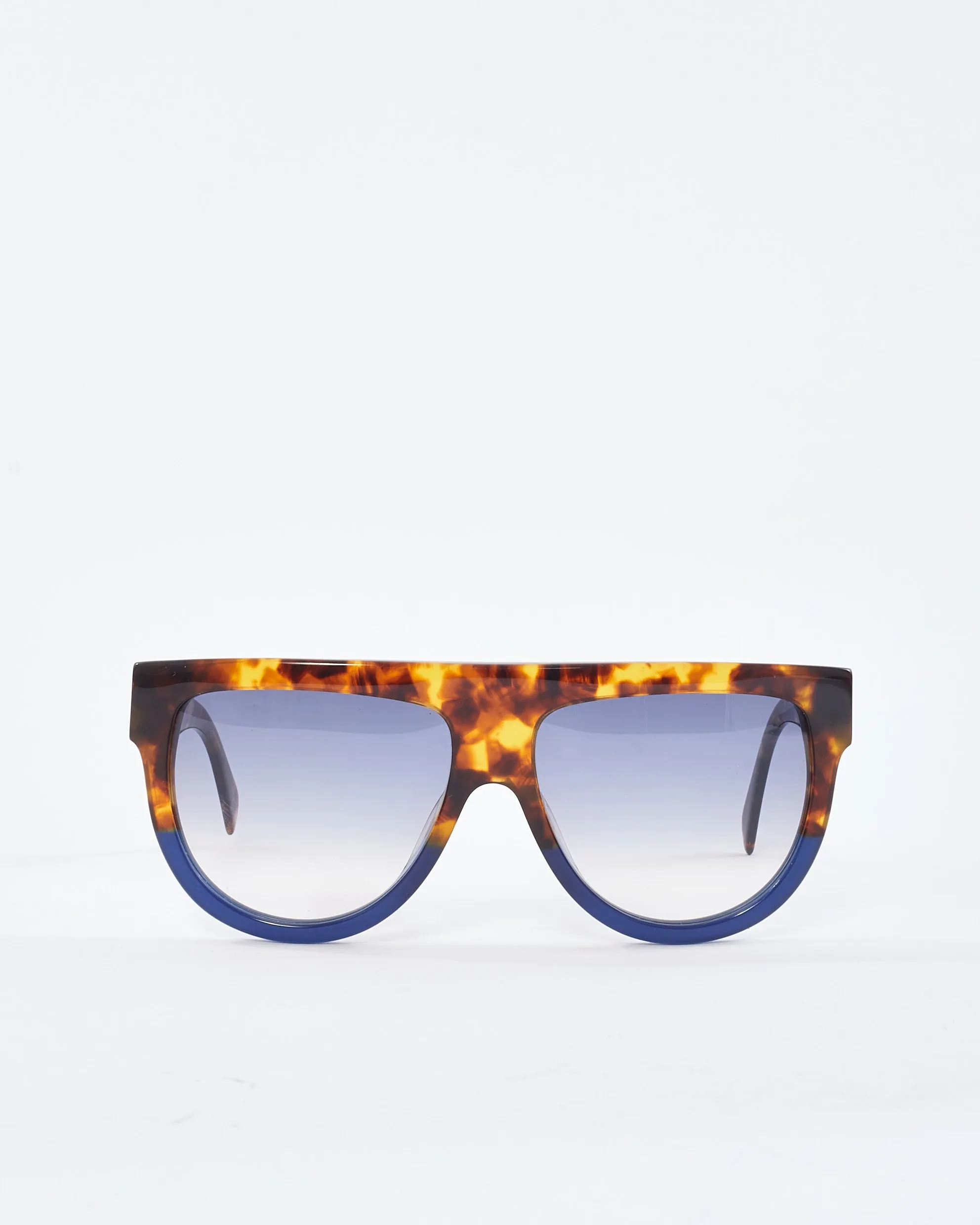 Celine Tortoise/Navy Flat Top CL 41026/S Sunglasses