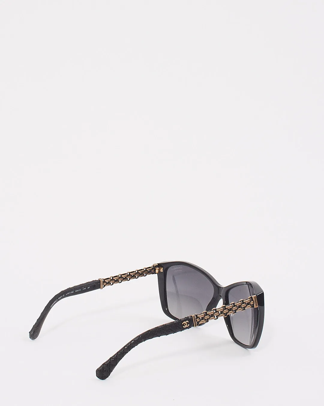 Chanel Black 5327-Q Cat Eye Sunglasses