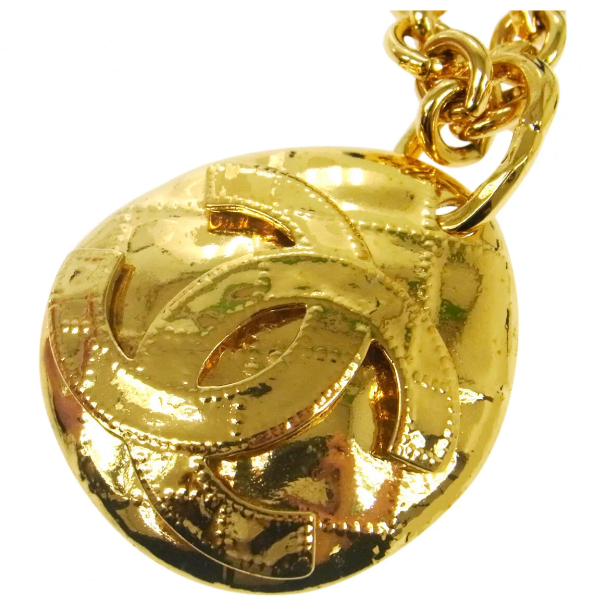 Chanel gold metal necklaces