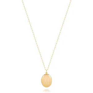 CHARLI SMALL OVAL ENGRAVED LOCKET