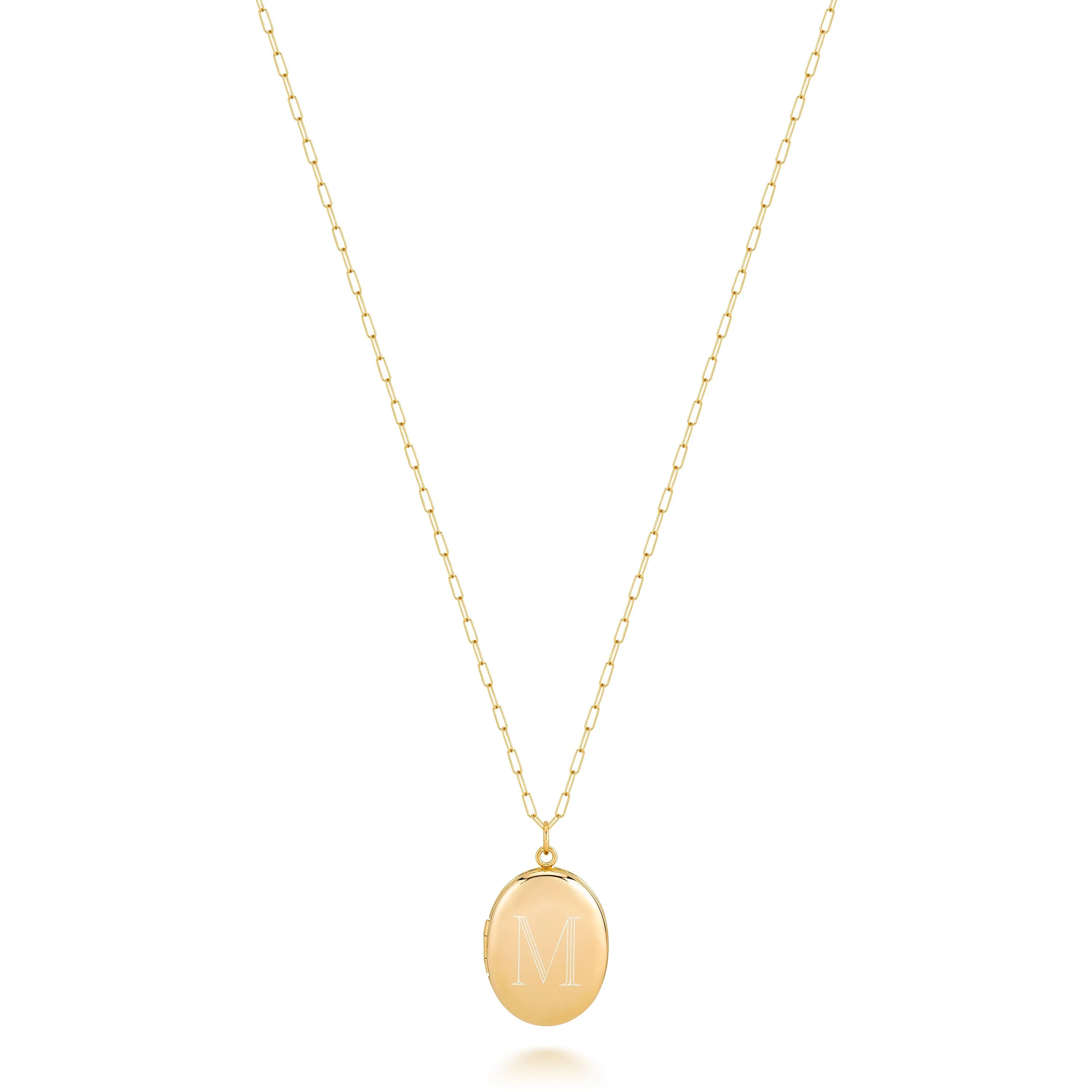 CHARLI SMALL OVAL ENGRAVED LOCKET