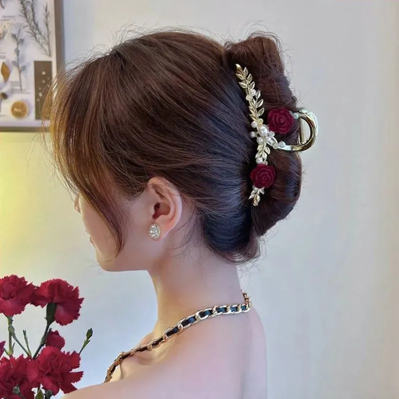 Chic Tassel Butterfly Pearl Clip
