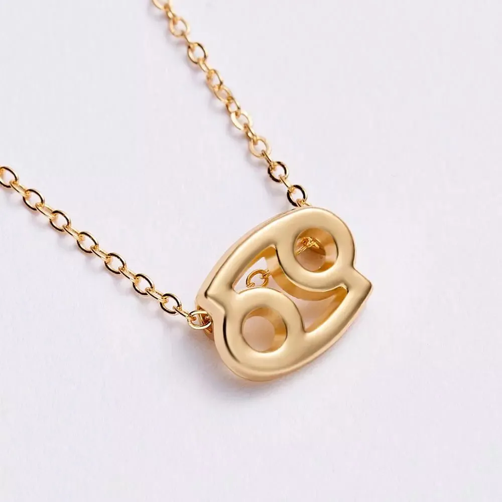 Children's Necklaces:  Steel with Gold IP Birthday Gift Zodiac Necklaces - Virgo