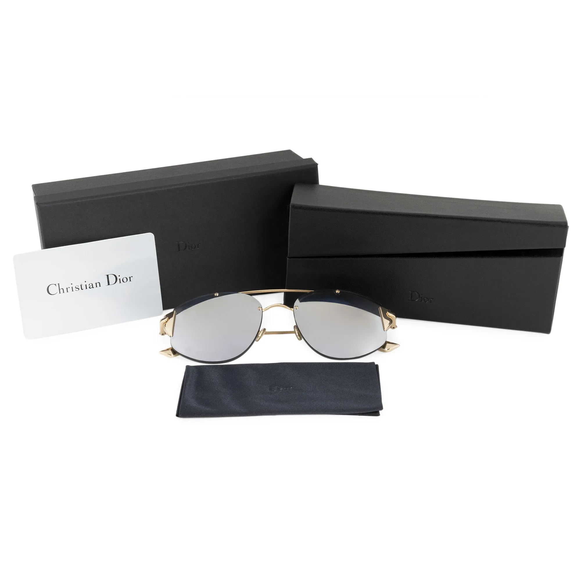 Christian Dior Stronger 000 DC 58 Aviator Sunglasses