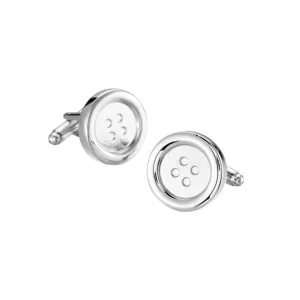 Classic Buttons Silver cufflinks