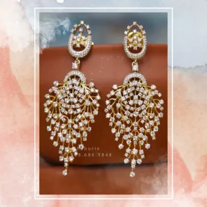Cocktail Jewelry Indian,Cocktail Earrings,Fashion Jewelry in Silver,Indian Earrings,Indian Jewelry,High End Jewelry-NIHIRA-SHABURIS
