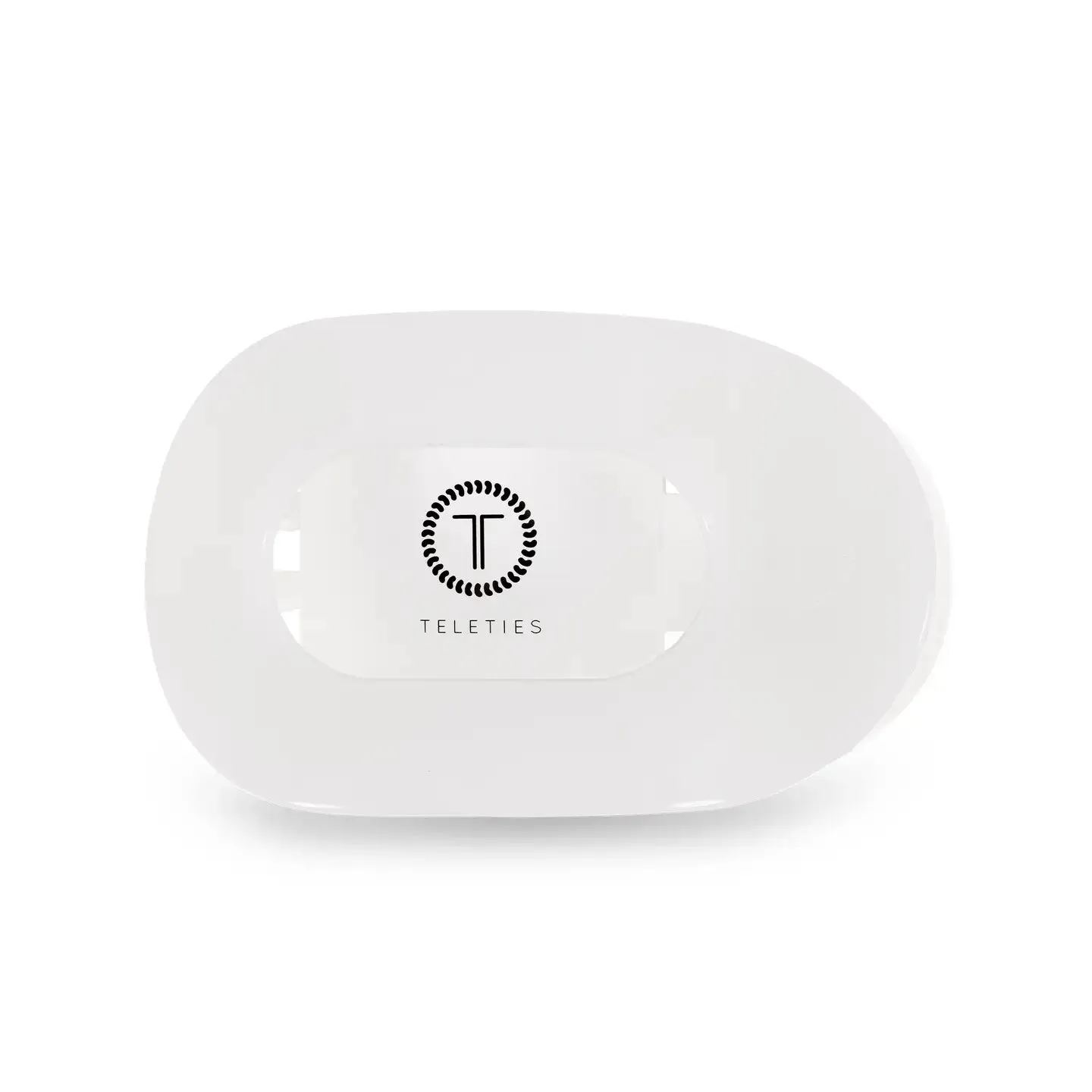 Coconut White Large Flat Round Clip