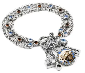 Coffee Crystal Bracelet