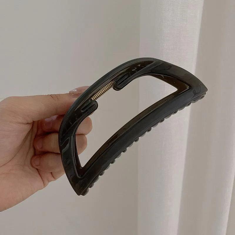 Combo of 10 Hair Claw Clips- black