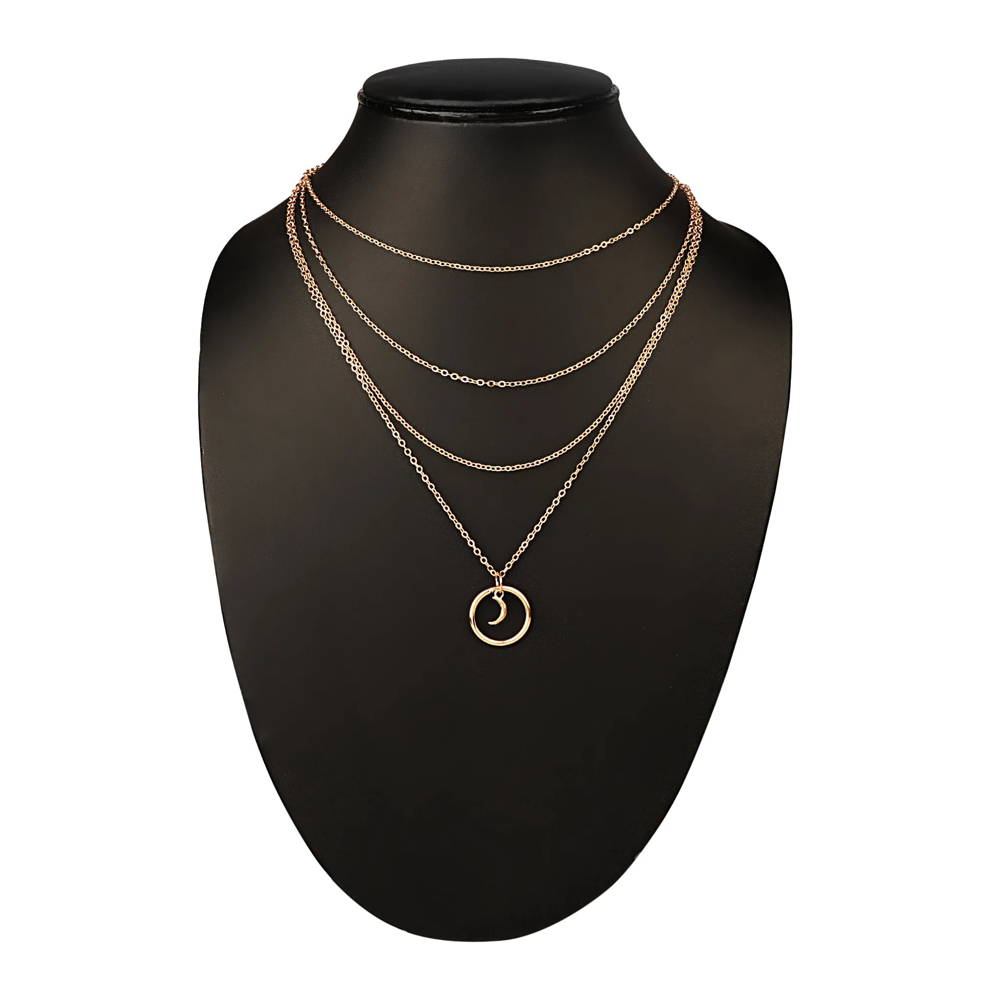 Combo of 2 Gold Plated Layered Necklace