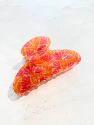 Coral Pattern Acrylic Claw Clip