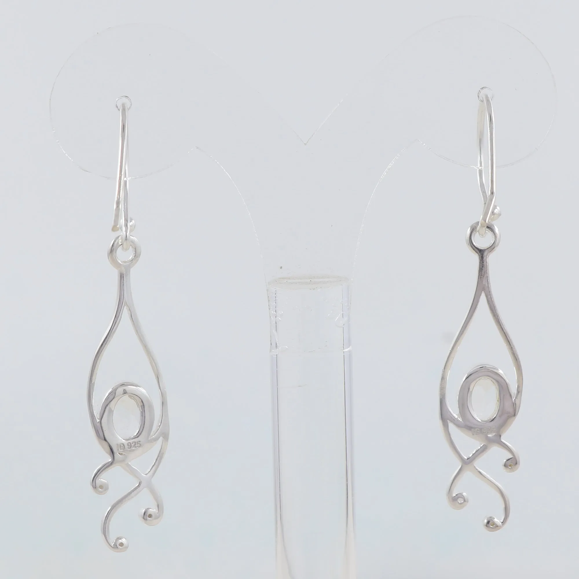 Crystal Silver Earrings
