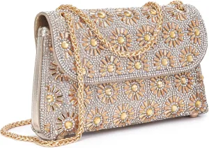 Crystals Crossbody Bag for Women, Rhinestone Evening Bag