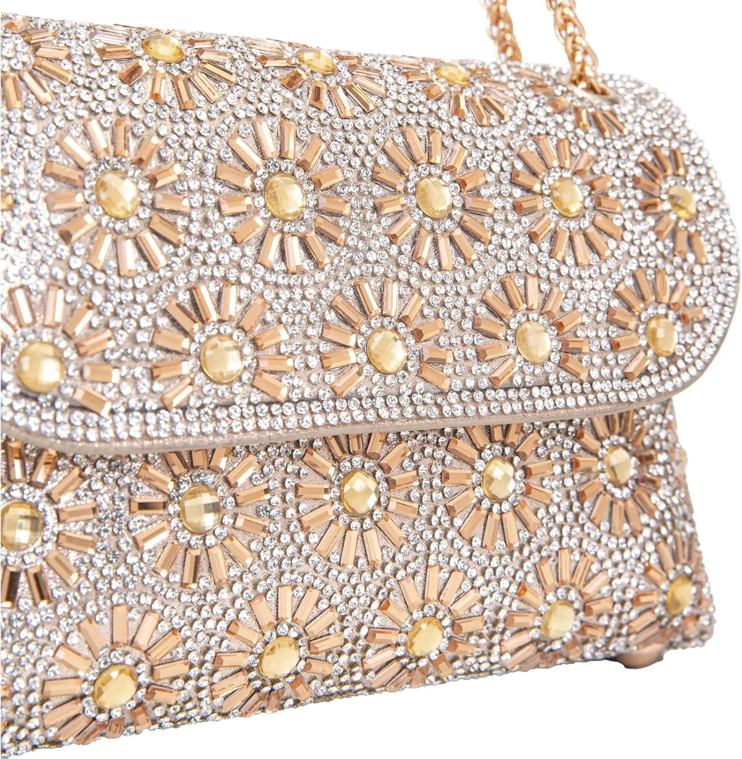 Crystals Crossbody Bag for Women, Rhinestone Evening Bag