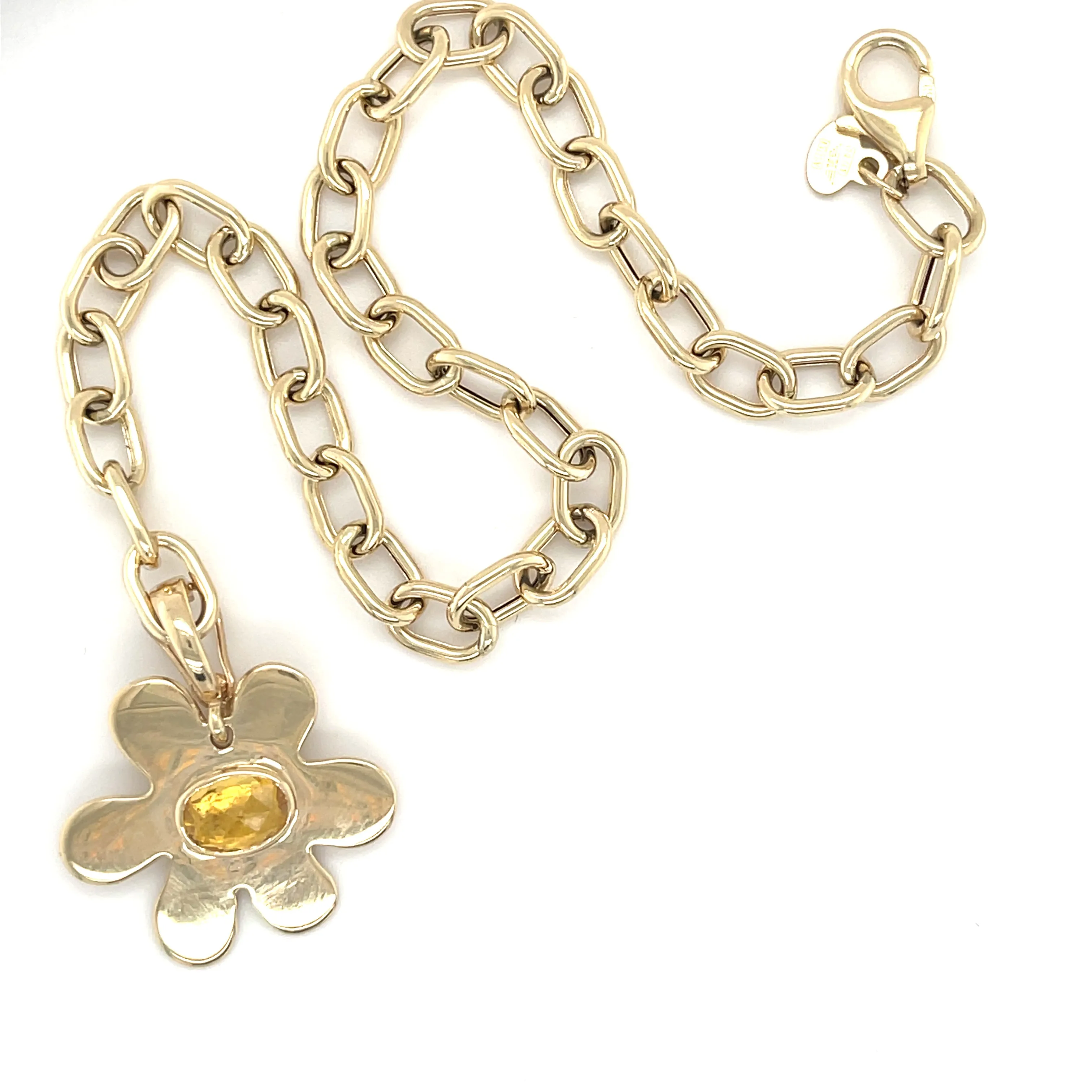 Daisy Yellow Sapphire Charm