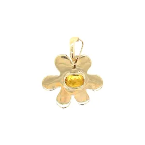 Daisy Yellow Sapphire Charm