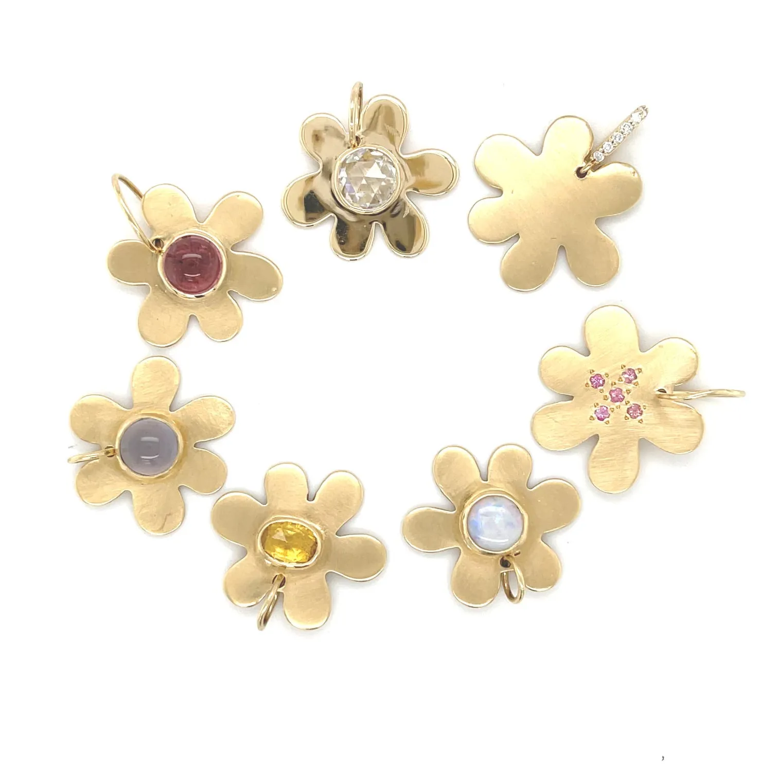 Daisy Yellow Sapphire Charm