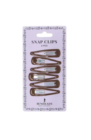 Dark Brown Snap Clips