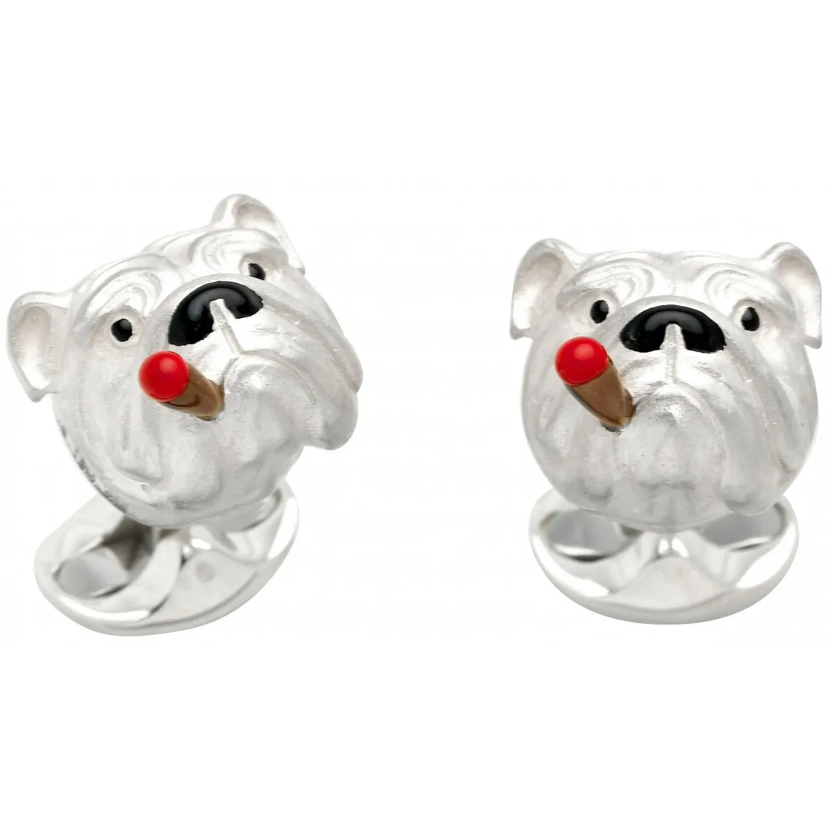 Deakin and Francis Sterling Silver British Bulldog Cufflinks
