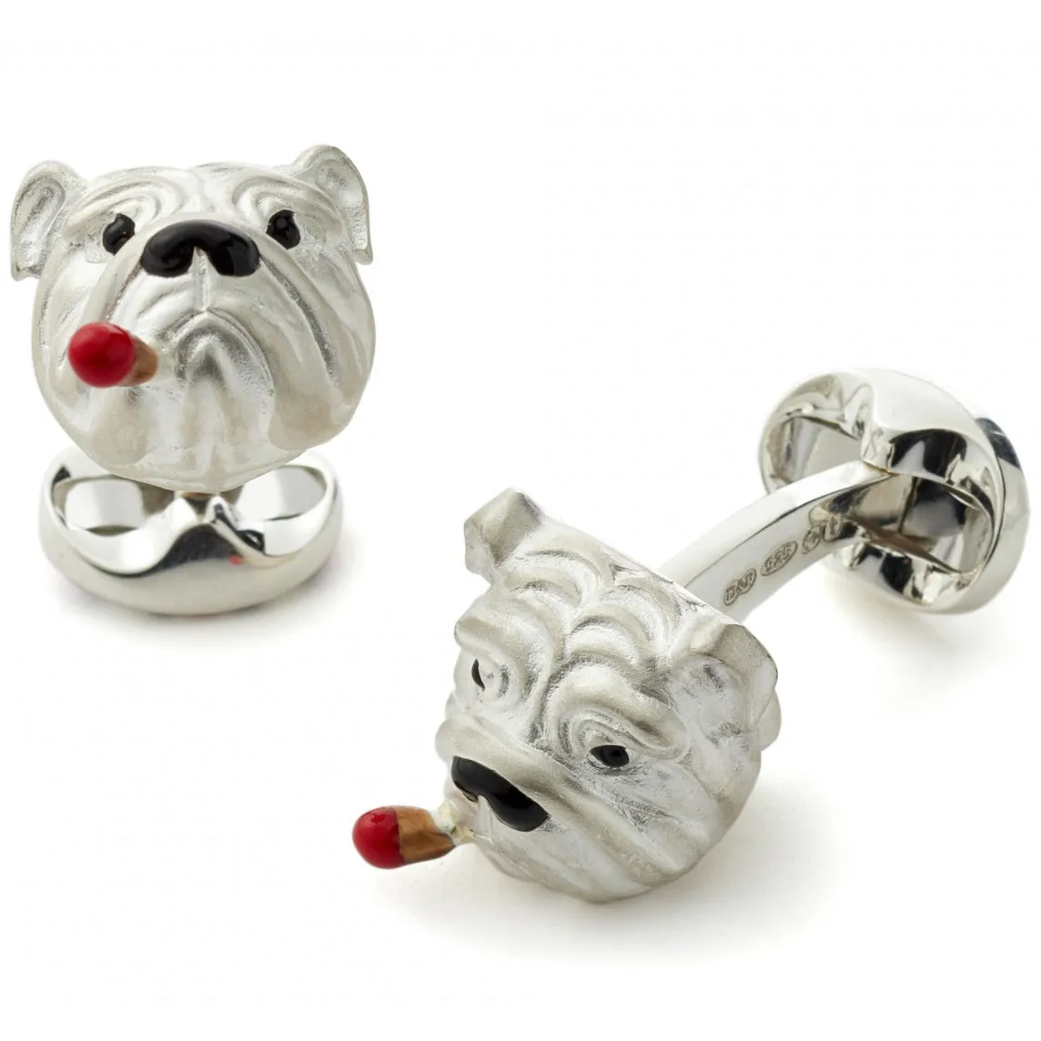 Deakin and Francis Sterling Silver British Bulldog Cufflinks