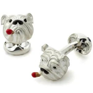 Deakin and Francis Sterling Silver British Bulldog Cufflinks