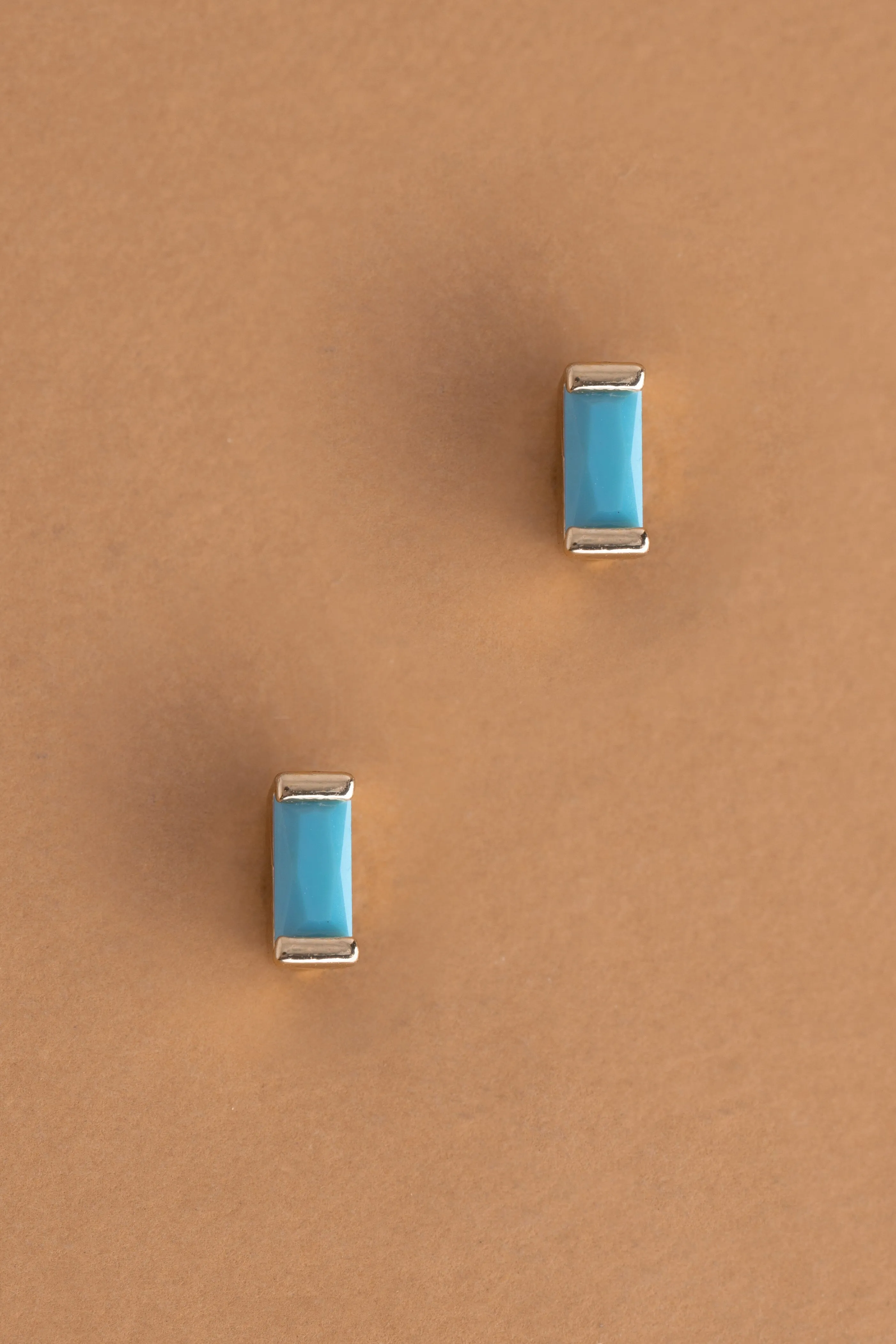 December Turquoise Stud Earrings