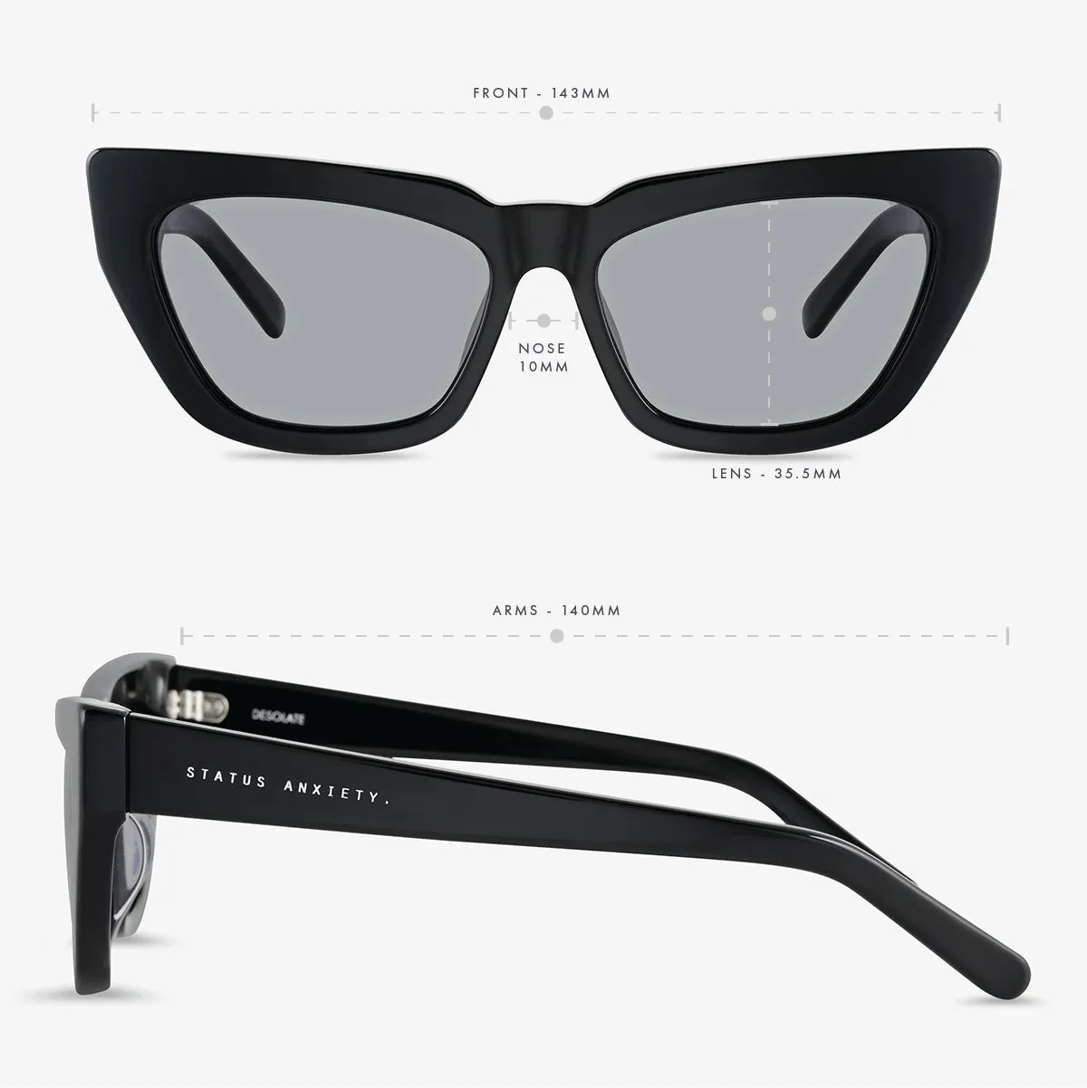 Desolate Sunglasses - Black