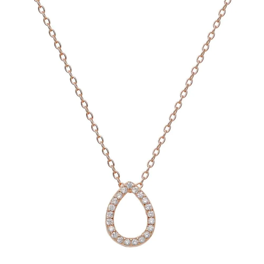 DEWDROP NECKLACE, ROSE GOLD