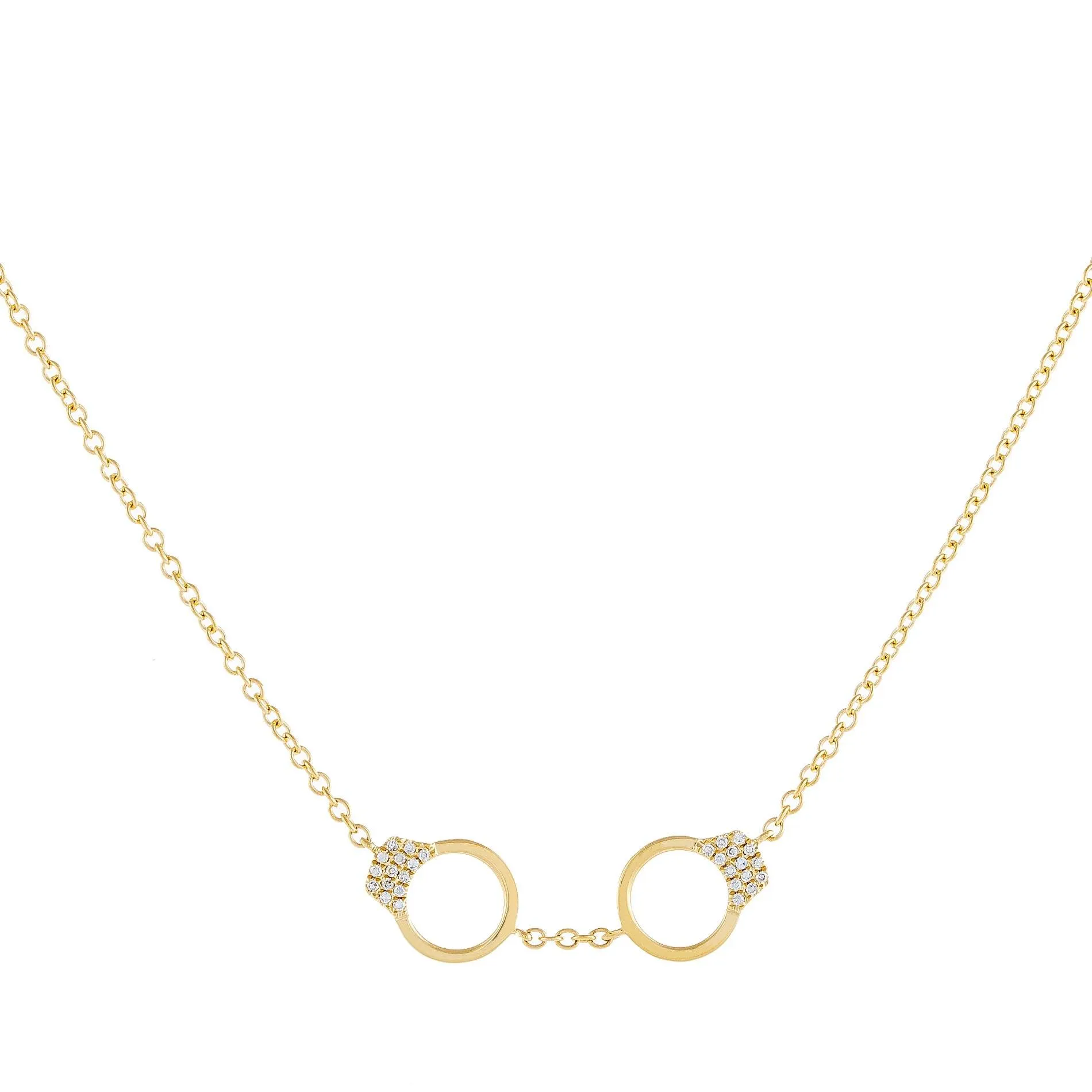 Diamond Handcuff Necklace 14K