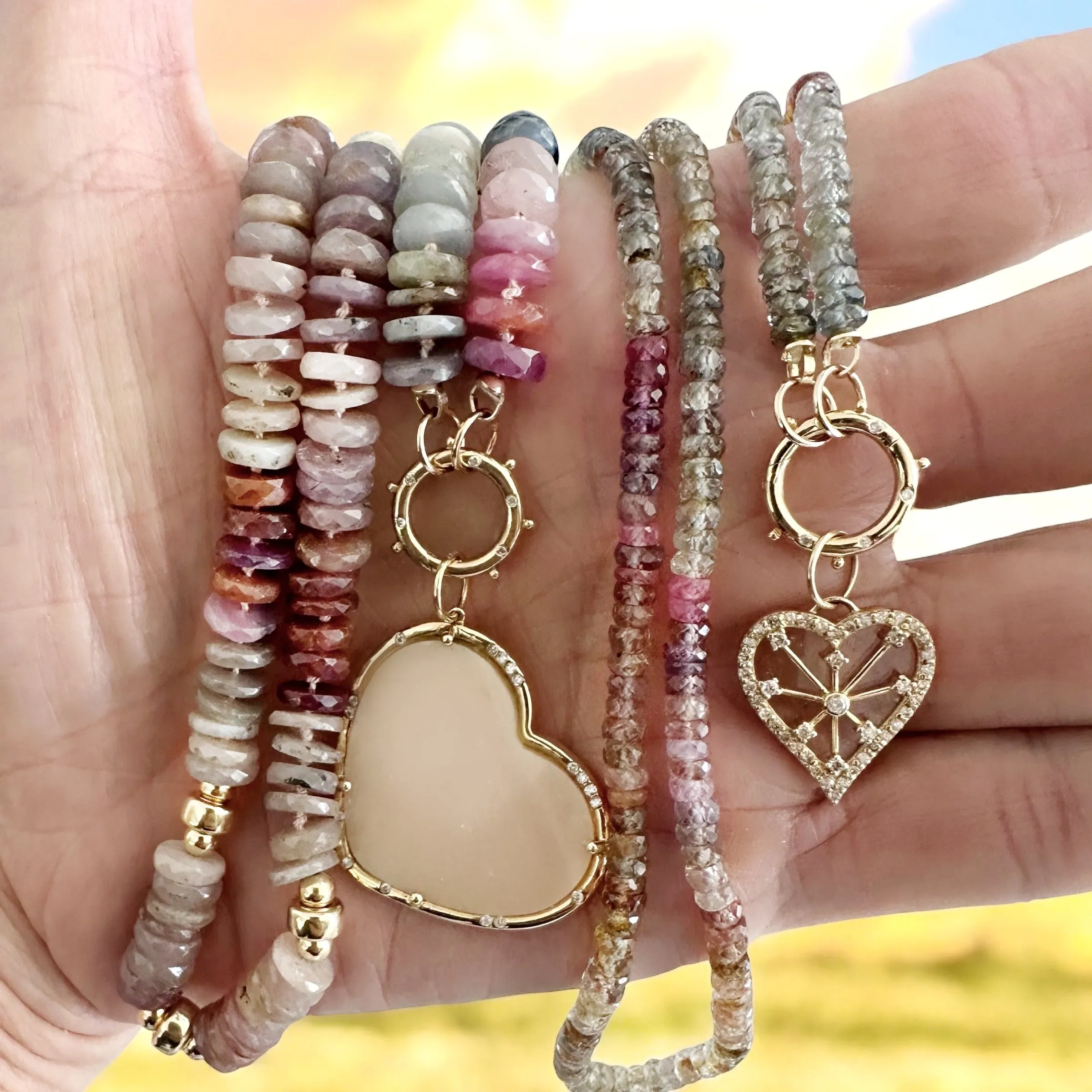 Diamond Heart Charm
