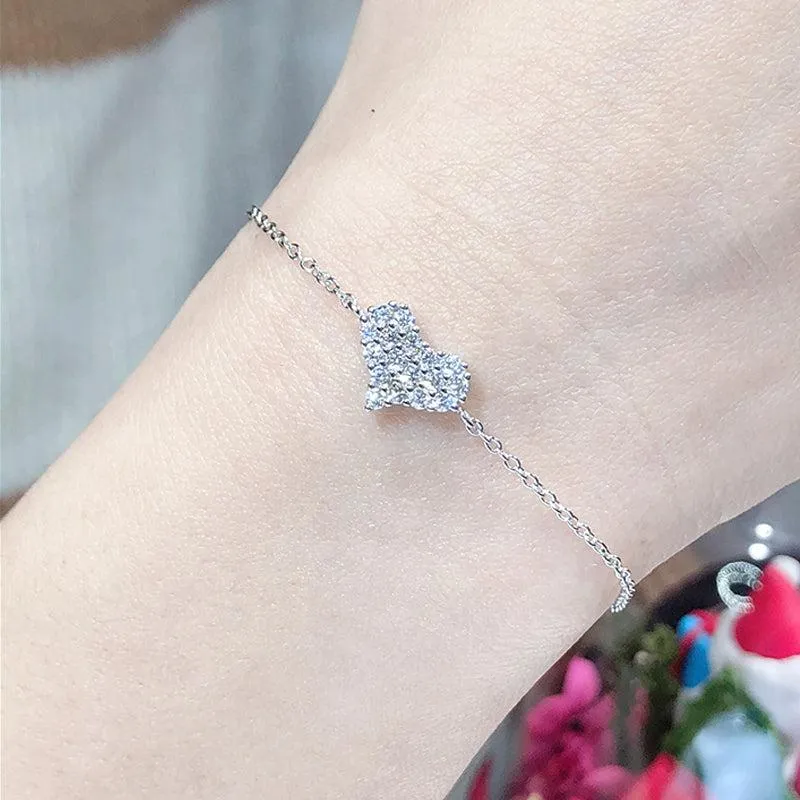 Diamond Heart Jewelry Set