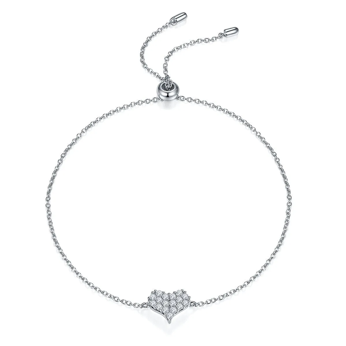 Diamond Heart Jewelry Set