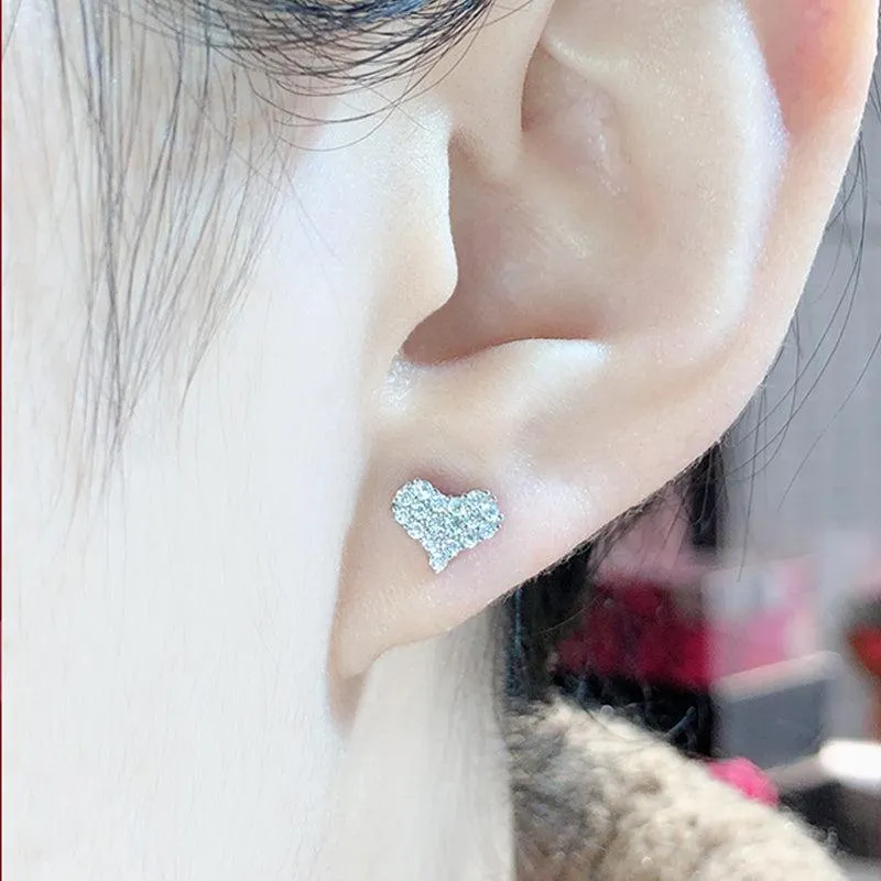 Diamond Heart Jewelry Set