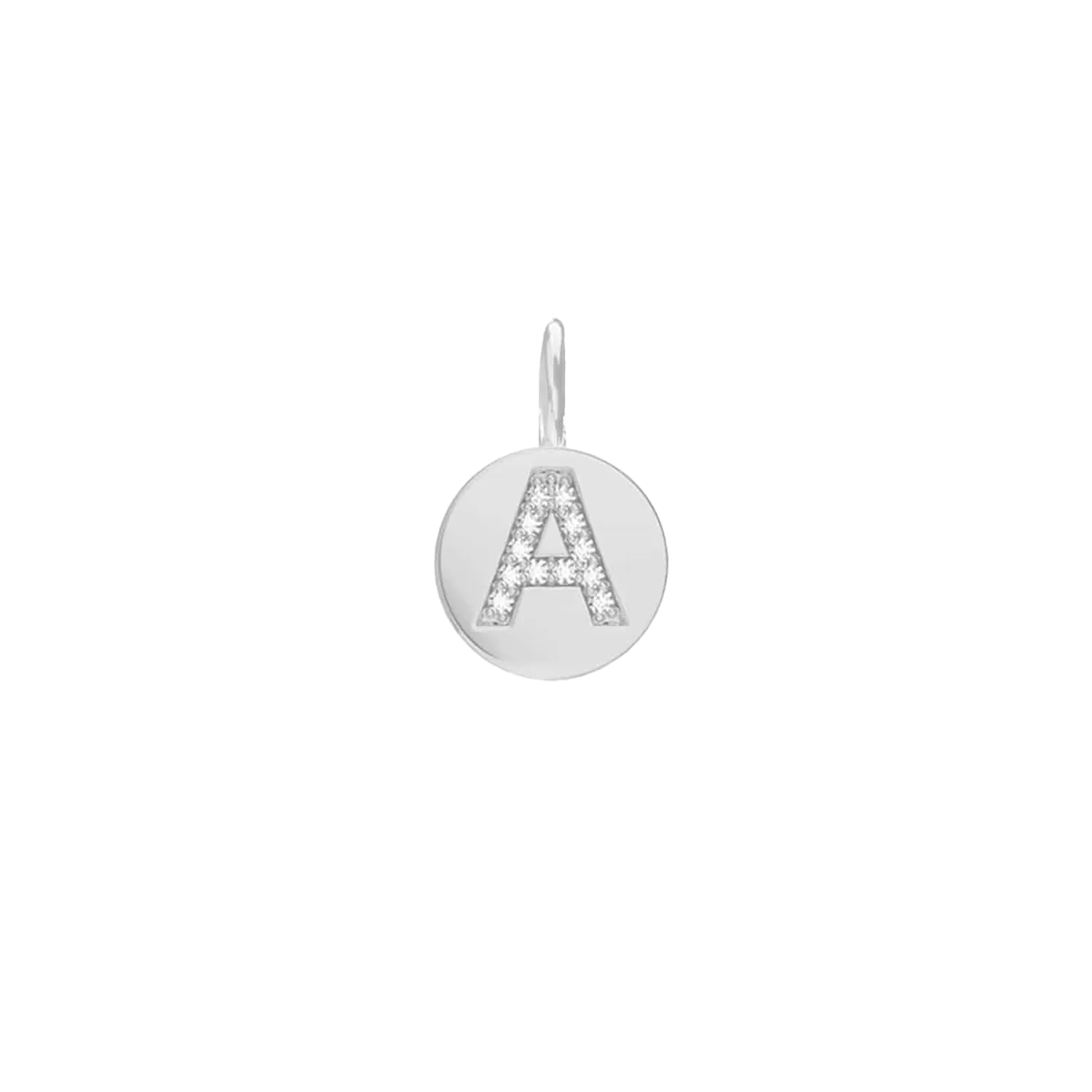 Diamond Initial Coin Charm