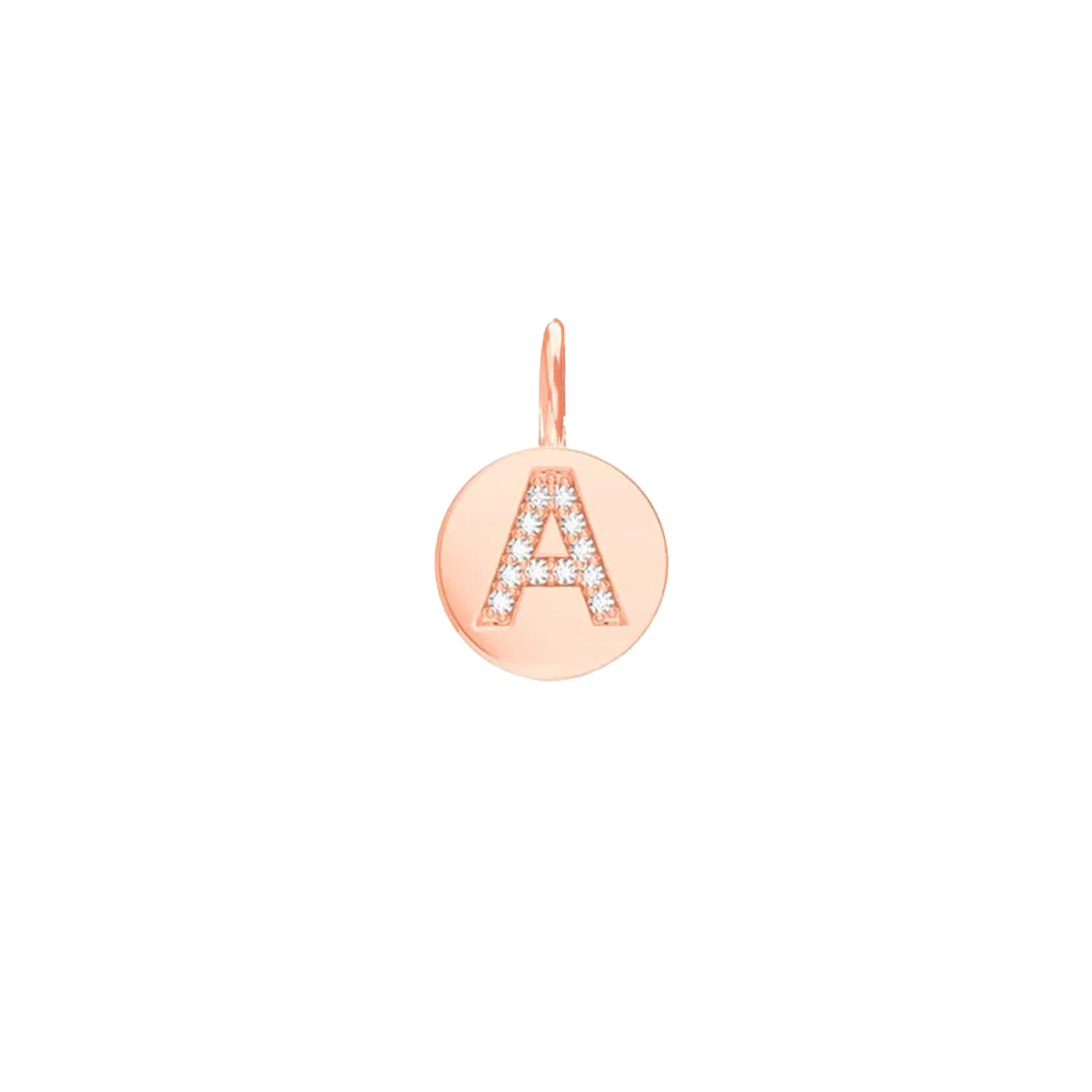Diamond Initial Coin Charm