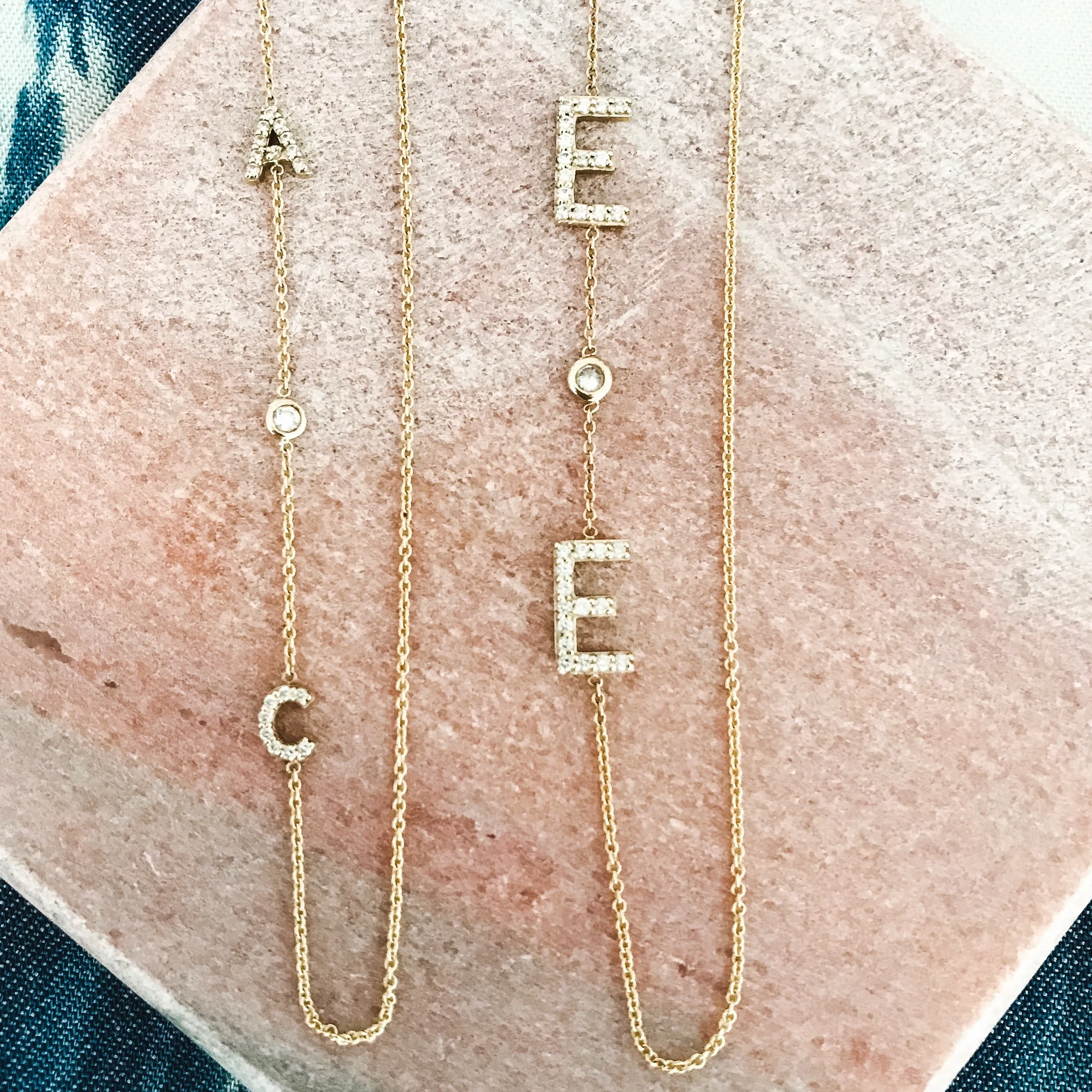 Diamond Initial Necklace