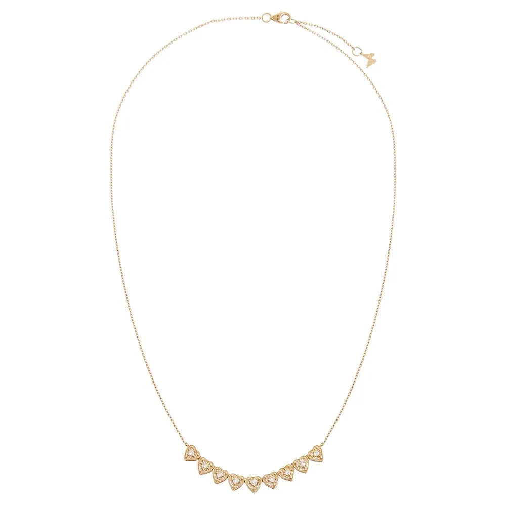 Diamond Multi Heart Necklace 14K