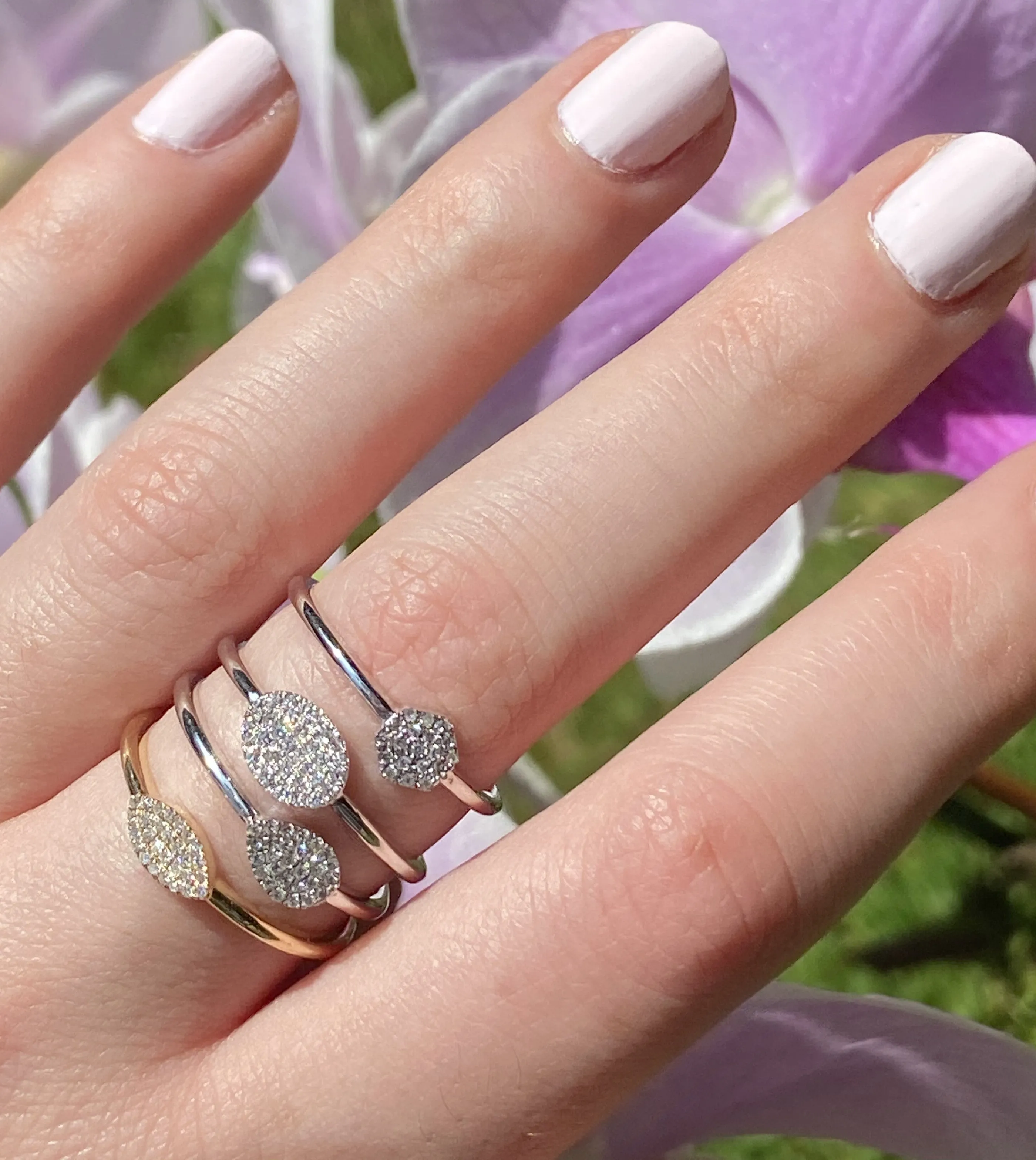 Diamond Pear Ring